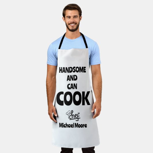 Knap en kan koken schort (Gedragen)