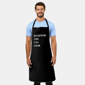 Knap en kan koken schort (Gedragen)