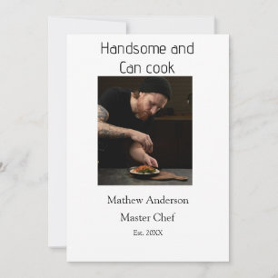 Knap en kan koken voeg naam masterchef datum toe kaart