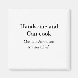 Knap en kan koken voeg naam masterchef datum toe magneet