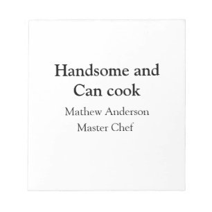 Knap en kan koken voeg naam masterchef datum toe notitieblok