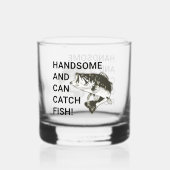Knap en kan vissen vangen Largemouth Bass Whisky Glas (Achterkant)