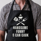 Knap Grappig En Kan Koken Stoer Grappig Schort