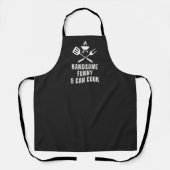 Knap grappig en kan vet grappig koken schort (Voorkant)