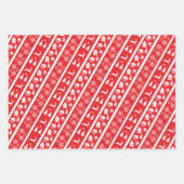 Knap kerstblad met papiervulling Blad set van 3 Inpakpapier Vel (Voorkant 2)