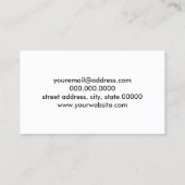 knap ladybug- en daisy-bloempatroon groen visitekaartje (Achterkant)