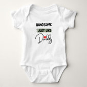 Knap net als papa Baby Bodysuit (Voorkant)