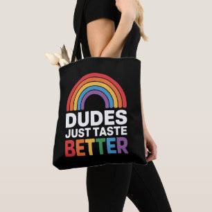 Knapen Smaken gewoon beter Grappige Homoseksuele R Draagtas