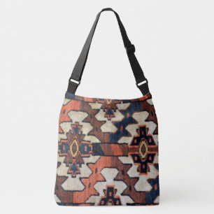 Knappe Antiek Tribal Oriental Rug Design Crossbody Tas