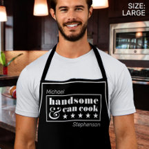 Knappe Cook Funny Mannen Zwart Wit Vaderdag