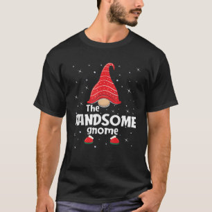 Knappe Gnome Familie Matching Christmas Funny Paj T-shirt