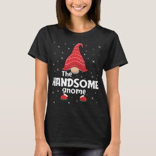 Knappe Gnome Familie Matching Christmas Funny Paj T-shirt