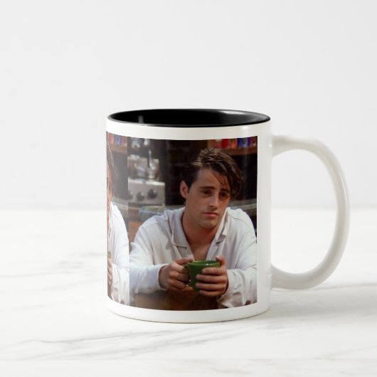 Knappe Joey Coffee Mok-Sip in stijl met vrienden Tweekleurige Koffiemok (Rechts)