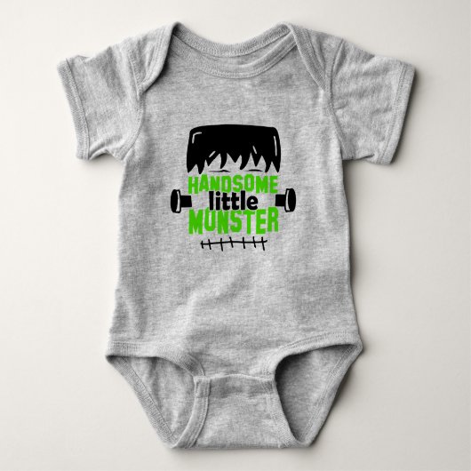 Knappe Kleine Munster Romper (Voorkant)