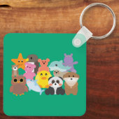Knappe knuffels sleutelhanger (Achterkant)