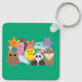 Knappe knuffels sleutelhanger (Achterkant)