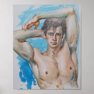 Knappe man poster