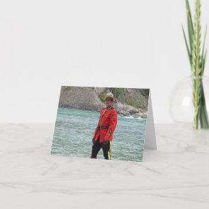 Knappe Mountie Fijne Canada-dag Grappige Foto Kaart