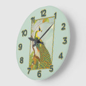 Knappe Peacock Wall Clock Grote Klok (Hoek)
