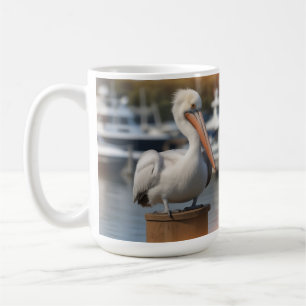 knappe pelikaan koffiemok