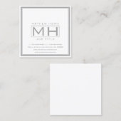 Knappe professional vierkante visitekaartje (Voorkant / Achterkant)