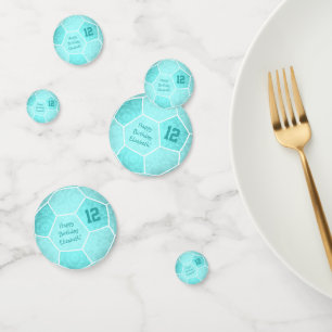 knappe turquoise - verjaardagsfeest voor meisjes confetti