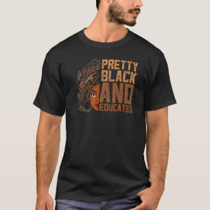 Knappe Zwarte En Geschoolde Vrouwen Zwarte Geschi T-shirt