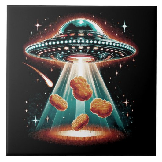 Knapperige kipnugget tegeltje (Voorkant)