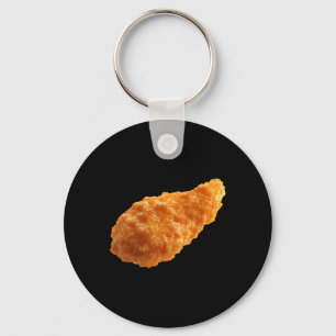 Knapperige Kippen Tender Grappig Voedsel Nuggets L Sleutelhanger