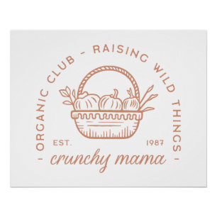 Knapperige moeder organische homestead handelsvrou perfect poster