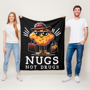 Knapperige Nuggies Niet Drugs Fleece Deken