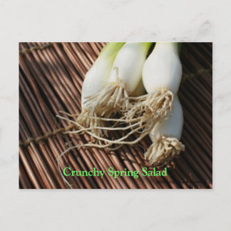 knapperige voorjaarssalade briefkaart