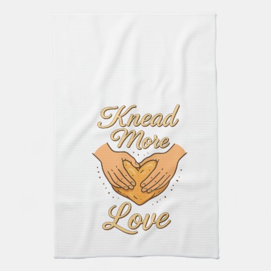 Knead More Love Serviette de cuisine (Vertical)