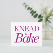 Knead naar Bake Briefkaart (Staand voorkant)