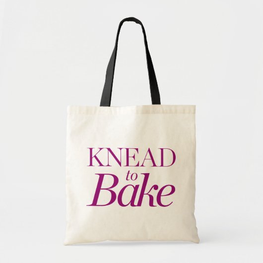 Knead naar Bake Tote Bag (Voorkant)