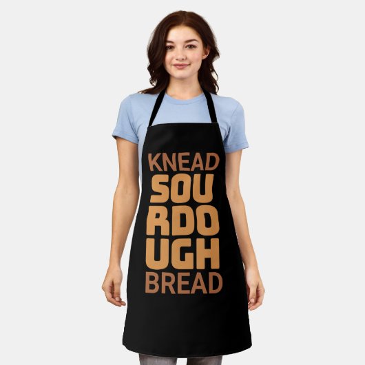 Knead Sourdough Bread Baker Broodjesmaker Schort (Gedragen)