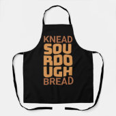Knead Sourdough Bread Baker Broodjesmaker Schort (Voorkant)