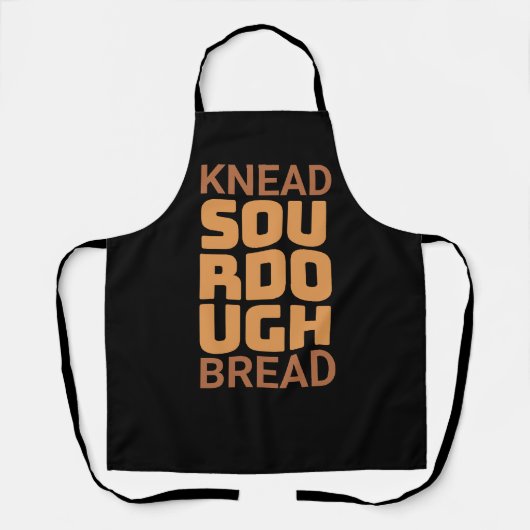 Knead Sourdough Bread Baker Broodjesmaker Schort (Voorkant)
