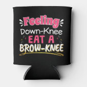 Knee Surgery Positivity Pun - Cute Brownie Blikjeskoeler (Voorkant)