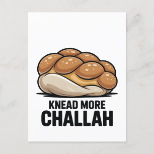 Kneed Meer Challah Joods Joods Bakken Feestdagenkaart