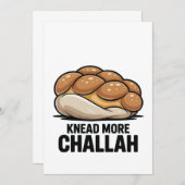Kneed Meer Challah Joodse Jood Bakken Aankondiging (Voorkant / Achterkant)