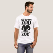 Kneel Before Zod – Conception de T-Shirt de Méchan (Devant entier)