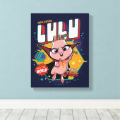 Kneel voor Lulu Canvas Afdruk (Insitu (Houten vloer))