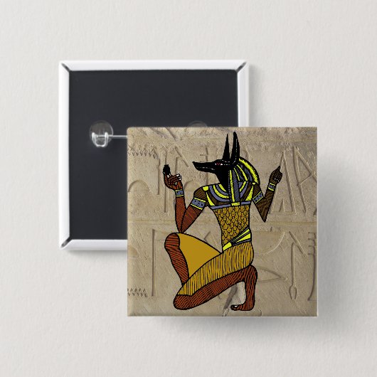Kneeling Anubis Button (Voorkant /achterkant)