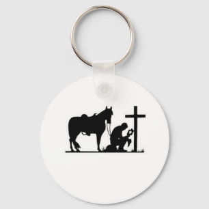 Kneeling Cowboy Sleutelhanger