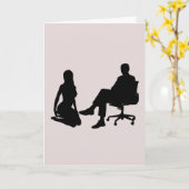 KNEELING LADY (SOUS/DOM) JE T'AIME CARTES KINKY (Fleur jaune)