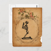 Kneeling Skeleton Briefkaart (Voorkant / Achterkant)