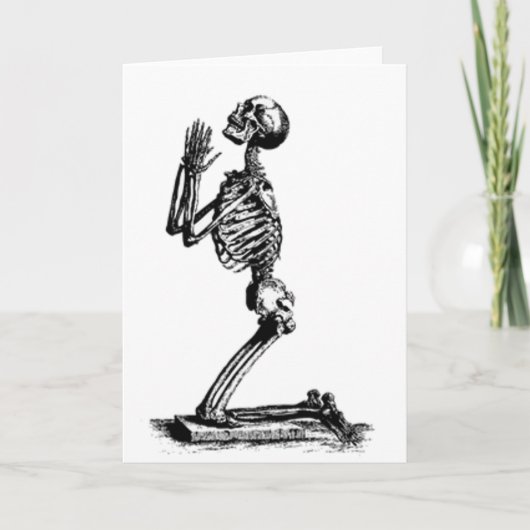 Kneeling Skeleton Kaart (Voorkant)