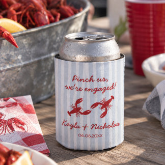 Kneep ons, we zijn verloofd Crawfish Koppels Bruil Blikjeskoeler
