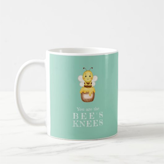 Knees Valentines jour de l'abeille Mug (Gauche)